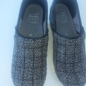 Dansko Tweed clogged 39 black